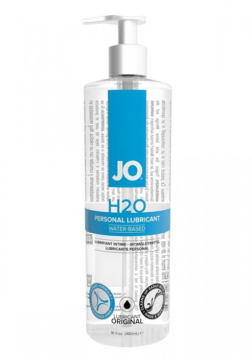 Лубрикант на водной основе JO Personal Lubricant H2O с дозатором - 480 мл. - System JO - купить с доставкой в Иркутске