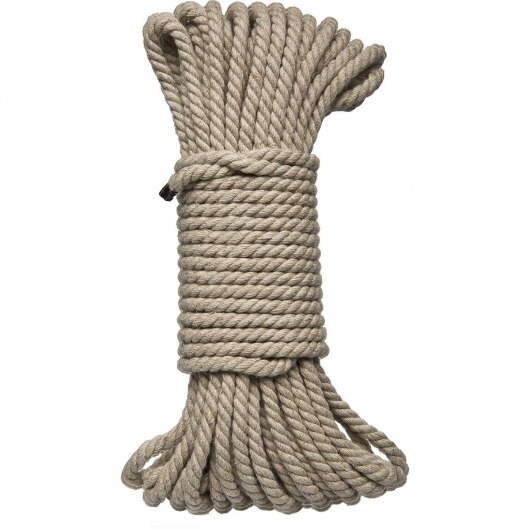 Бондажная пеньковая верёвка Kink Bind   Tie Hemp Bondage Rope 50 Ft - 15 м. - Doc Johnson - купить с доставкой в Иркутске