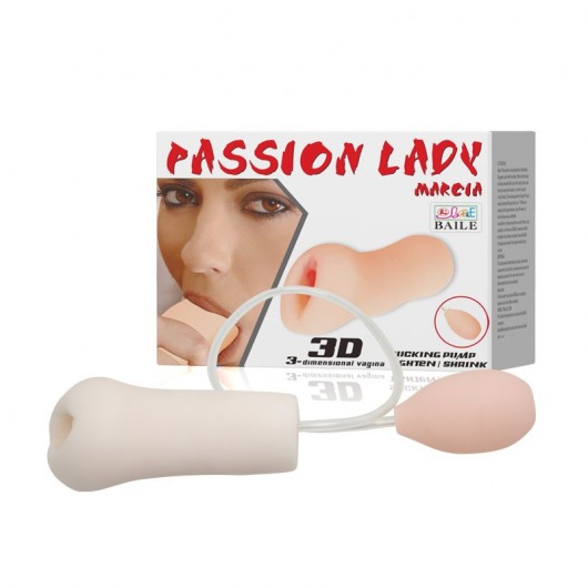 Мастурбатор Passion Lady Marcia с грушей для имитации посасывания - Baile - в Иркутске купить с доставкой