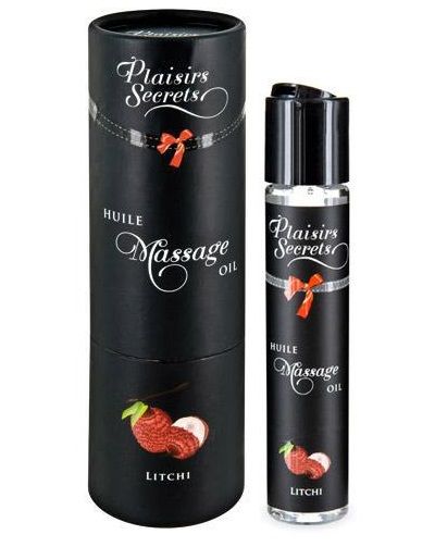 Массажное масло с ароматом личи Huile de Massage Gourmande Litchi - 59 мл. - Plaisir Secret - купить с доставкой в Иркутске