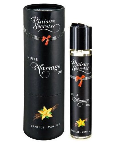 Массажное масло с ароматом ванили Huile de Massage Gourmande Vanille - 59 мл. - Plaisir Secret - купить с доставкой в Иркутске