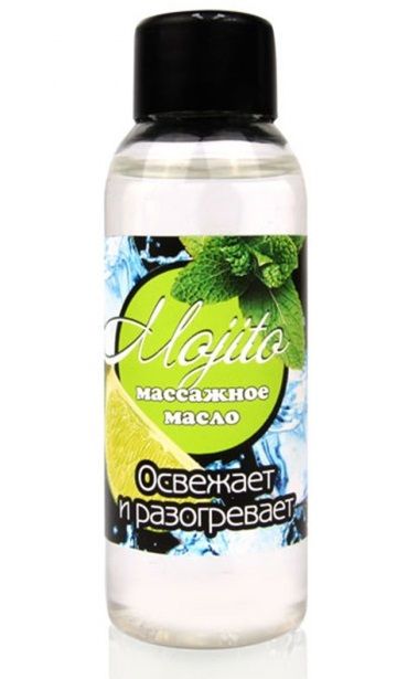 Массажное масло для тела Mojito с ароматом лайма - 50 мл. - Биоритм - купить с доставкой в Иркутске