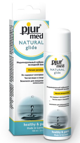 Нейтральный лубрикант на водной основе pjur MED Natural glide - 100 мл. - Pjur - купить с доставкой в Иркутске