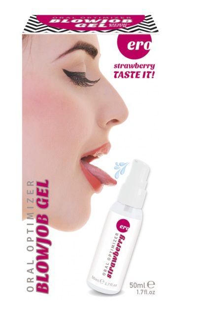 Увлажняющий гель для орального секса с ароматом клубники - 50 мл. - Ero - купить с доставкой в Иркутске