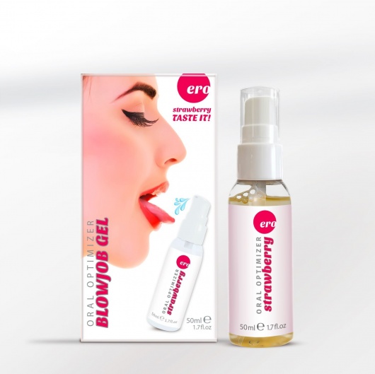 Увлажняющий гель для орального секса с ароматом клубники - 50 мл. - Ero - купить с доставкой в Иркутске