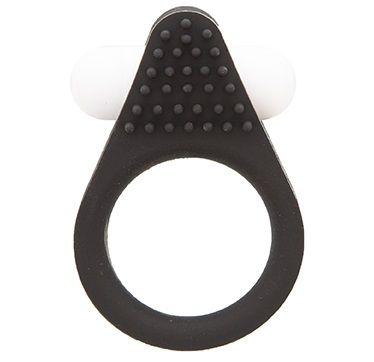 Чёрное эрекционное кольцо LIT-UP SILICONE STIMU RING 1 BLACK - Dream Toys - в Иркутске купить с доставкой