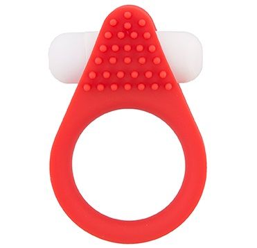 Красное эрекционное кольцо LIT-UP SILICONE STIMU RING 1 RED - Dream Toys - в Иркутске купить с доставкой