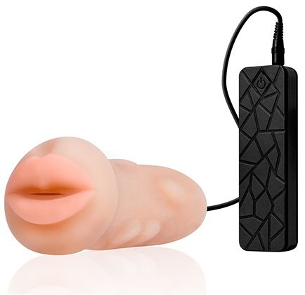 Мастурбатор-ротик с вибрацией REALSTUFF VIBRATING MASTURBATOR MOUTH - Dream Toys - в Иркутске купить с доставкой