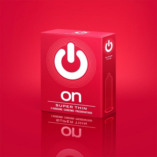 Супертонкие презервативы ON) Super Thin - 3 шт. - ON) - купить с доставкой в Иркутске