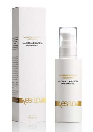 Массажный гель-смазка на силиконовой основе Allover Massage Gel - 100 мл. - YESforLOV - купить с доставкой в Иркутске