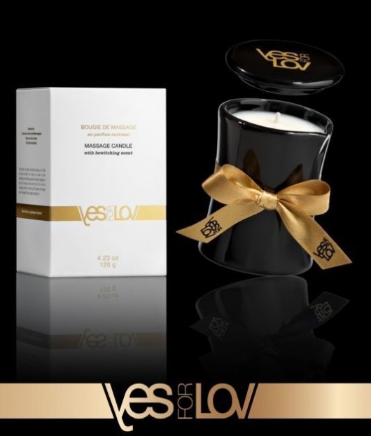 Массажная аромасвеча BEWITCHING MASSAGE CANDLE - 120 мл. - YESforLOV - купить с доставкой в Иркутске