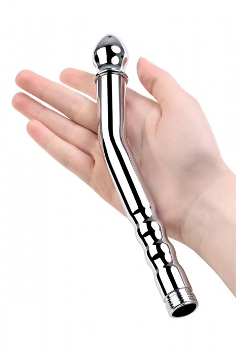 Металлический анальный душ с тремя насадками - ToyFa - купить с доставкой в Иркутске