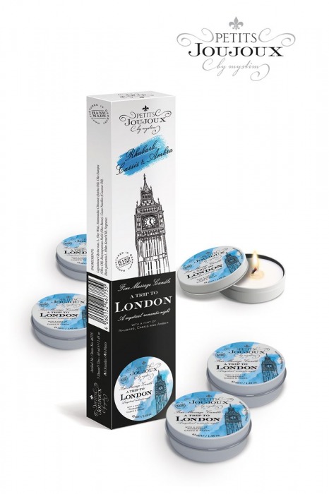 Набор из 5 свечей Petits Joujoux London с ароматом ревеня, амбры и чёрной смородины - MyStim - купить с доставкой в Иркутске