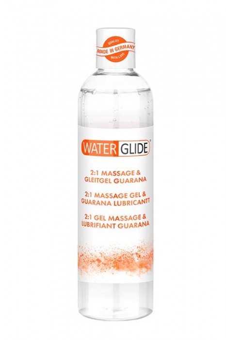 Гель-смазка 2-в-1 MASSAGE   LUBRICANT GUARANA - 300 мл. - Waterglide - купить с доставкой в Иркутске