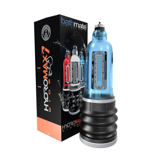 Синяя гидропомпа HydroMAX7 Wide Boy - Bathmate - в Иркутске купить с доставкой