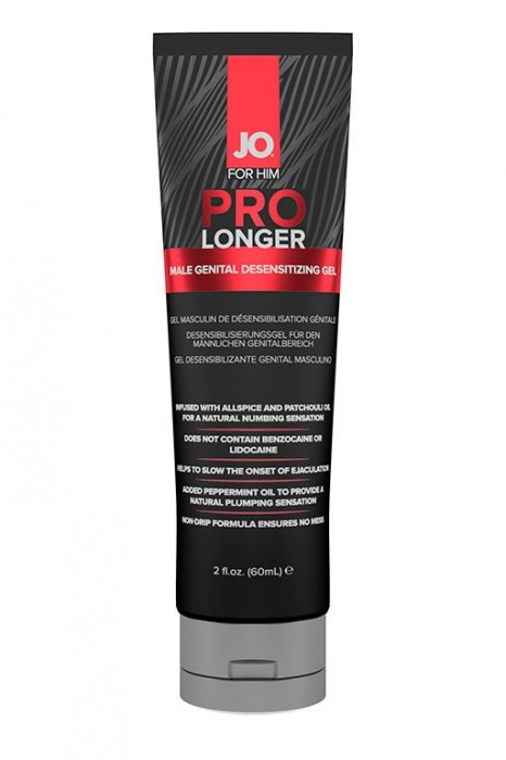 Гель-пролонгатор умеренного действия для мужчин JO Prolonger Gel – 60 мл. - System JO - купить с доставкой в Иркутске