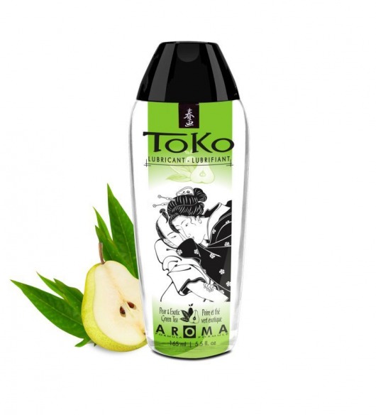 Интимный гель TOKO Pear   Exotic Green Tea с ароматом груши и зеленого чая - 165 мл. - Shunga - купить с доставкой в Иркутске