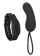 Черное виброяйцо с браслетом-пультом Wristband Remote Curve - California Exotic Novelties купить в Иркутске с доставкой в Orgasmix.ru Черное виброяйцо с браслетом-пультом Wristband Remote Curve - California Exotic Novelties