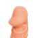 Телесная закрытая насадка с венками Cock Sleeve Size S - 13,8 см. - KOKOS - в Иркутске купить с доставкой