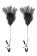 Зажимы для сосков с черными перьями Sweet Caress Feather Nipple Clumps - Sweet Caress - купить с доставкой в Иркутске Зажимы для сосков с черными перьями Sweet Caress Feather Nipple Clumps - Sweet Caress - купить с доставкой в Иркутске