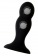 Черная анальная втулка Hidro M - 10,5 см. - Erotist Adult Toys в Иркутске Черная анальная втулка Hidro M - 10,5 см. - Erotist Adult Toys