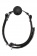 Черный кляп-шарик BALL GAG DIAMOND - Dream Toys - купить с доставкой в Иркутске