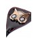 Чёрный стек с совой на кожаном наконечнике - 24 см. - ToyFa - купить с доставкой в Иркутске