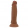 Коричневый фаллоимитатор с подвижной кожей Quentin - 18,4 см. - Baile купить с доставкой в интернет-магазине Orgasmix в Иркутске Коричневый фаллоимитатор с подвижной кожей Quentin - 18,4 см. - Baile