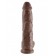 Большой коричневый фаллоимитатор с мошонкой 10 Cock with Balls на присоске - 25,4 см. - Pipedream купить с доставкой в интернет-магазине Orgasmix в Иркутске Большой коричневый фаллоимитатор с мошонкой 10 Cock with Balls на присоске - 25,4 см. - Pipedream